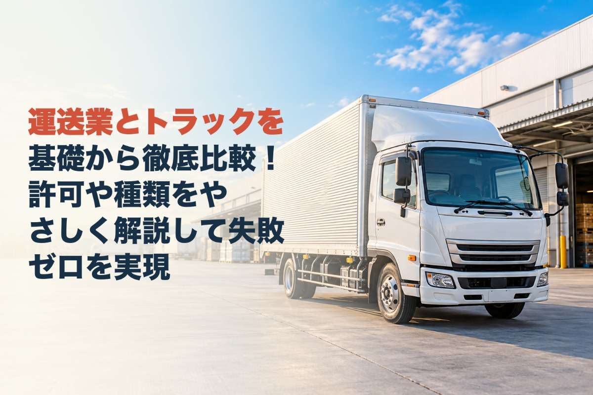 運送業とトラックを基礎から徹底比較！許可や種類をやさしく解説して失敗ゼロを実現